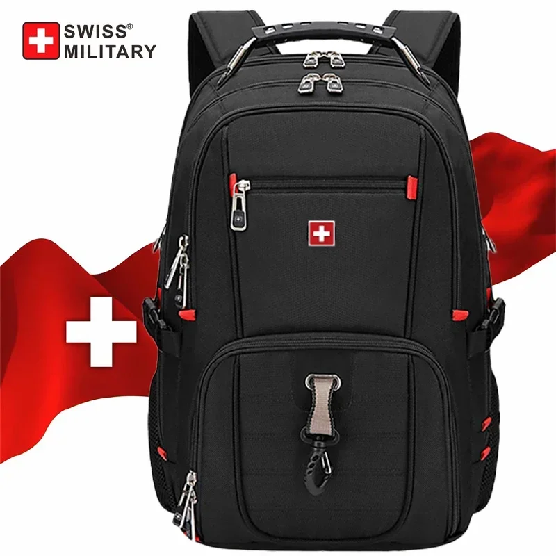 Waterproof Men's Backpack 15.6/17 Inch Laptop Backpacks School Travel Bags Swiss-style…