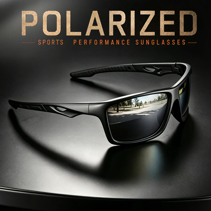 Vintage Outdoor Polarized Sunglasses Men Women Shield Lens Sports Sun Glasses PC Frame…