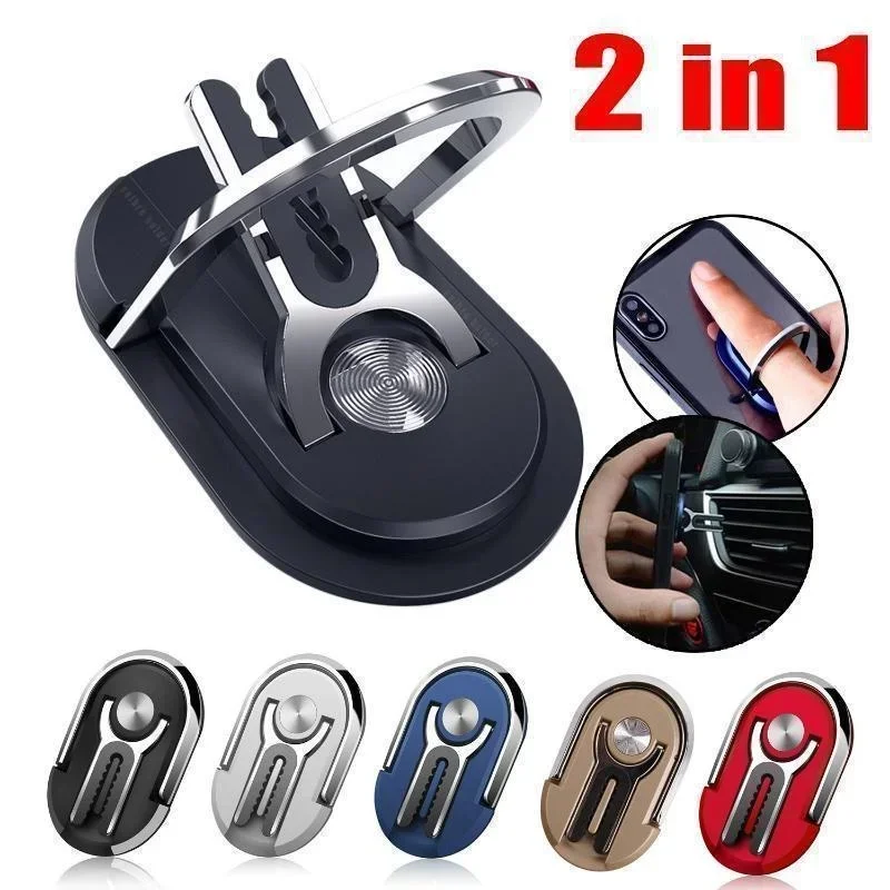 360 Degree Ring Holder Phone Stand Universal Multipurpose Mount Car Air Vent Stand Ring…