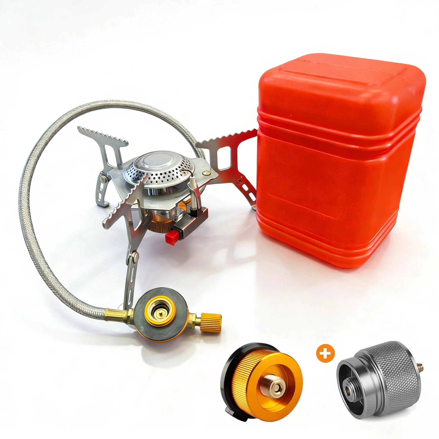 Foldable Camping Gas Stove 3500/5800W Big Power BBQ Picnic Burner Portable Outdoor Windproof Fishing Hiking Heating Stove