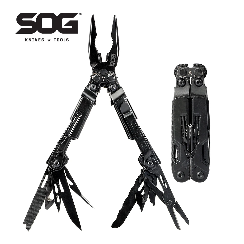 SOG 18-in-1 PowerPint Mini Multi-tool Stainless Steel Pocket EDC Multifunctional Pliers…