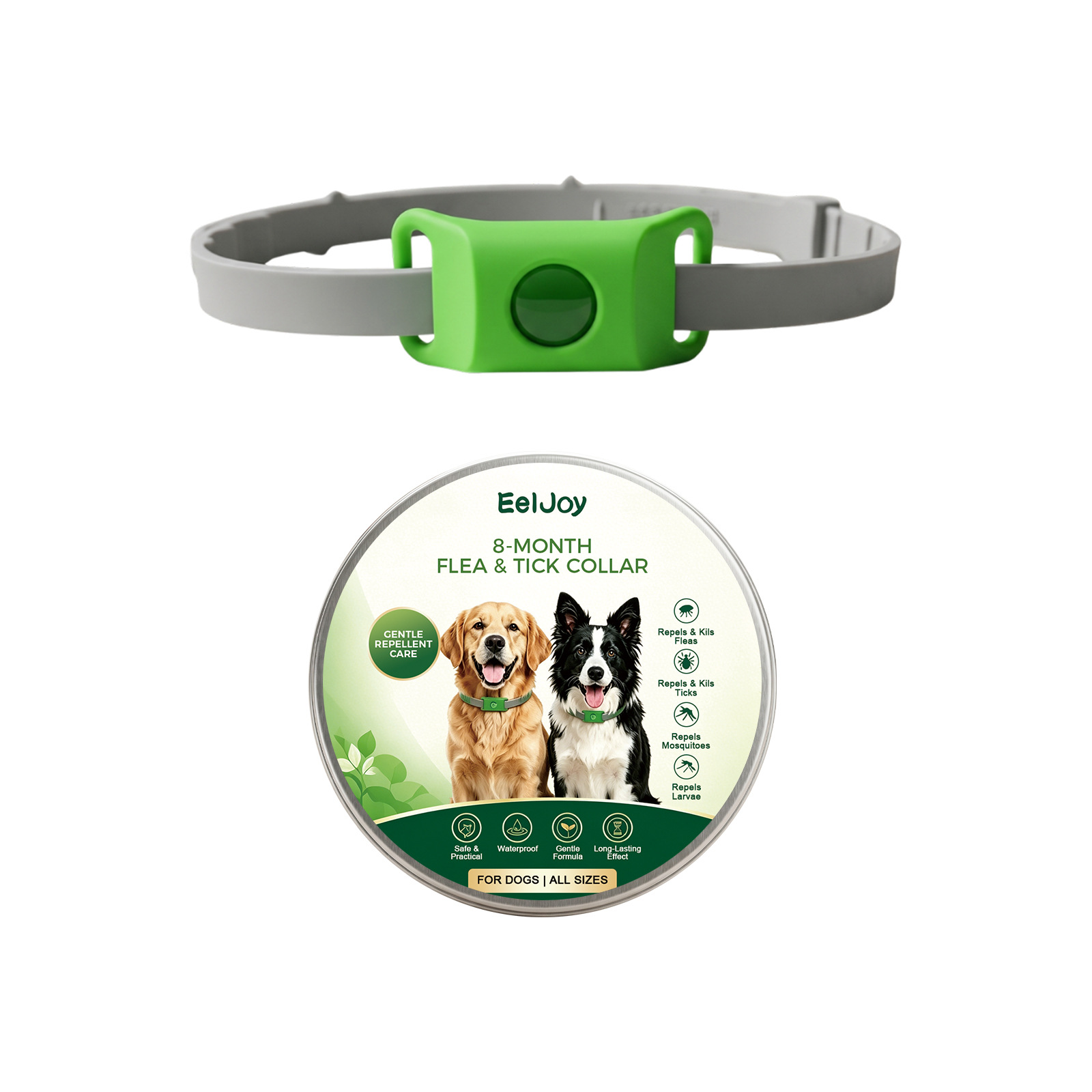 Eeljoy Flea And Tick Collar For Dogs, Waterproof And Effective In Repelling Fleas And…