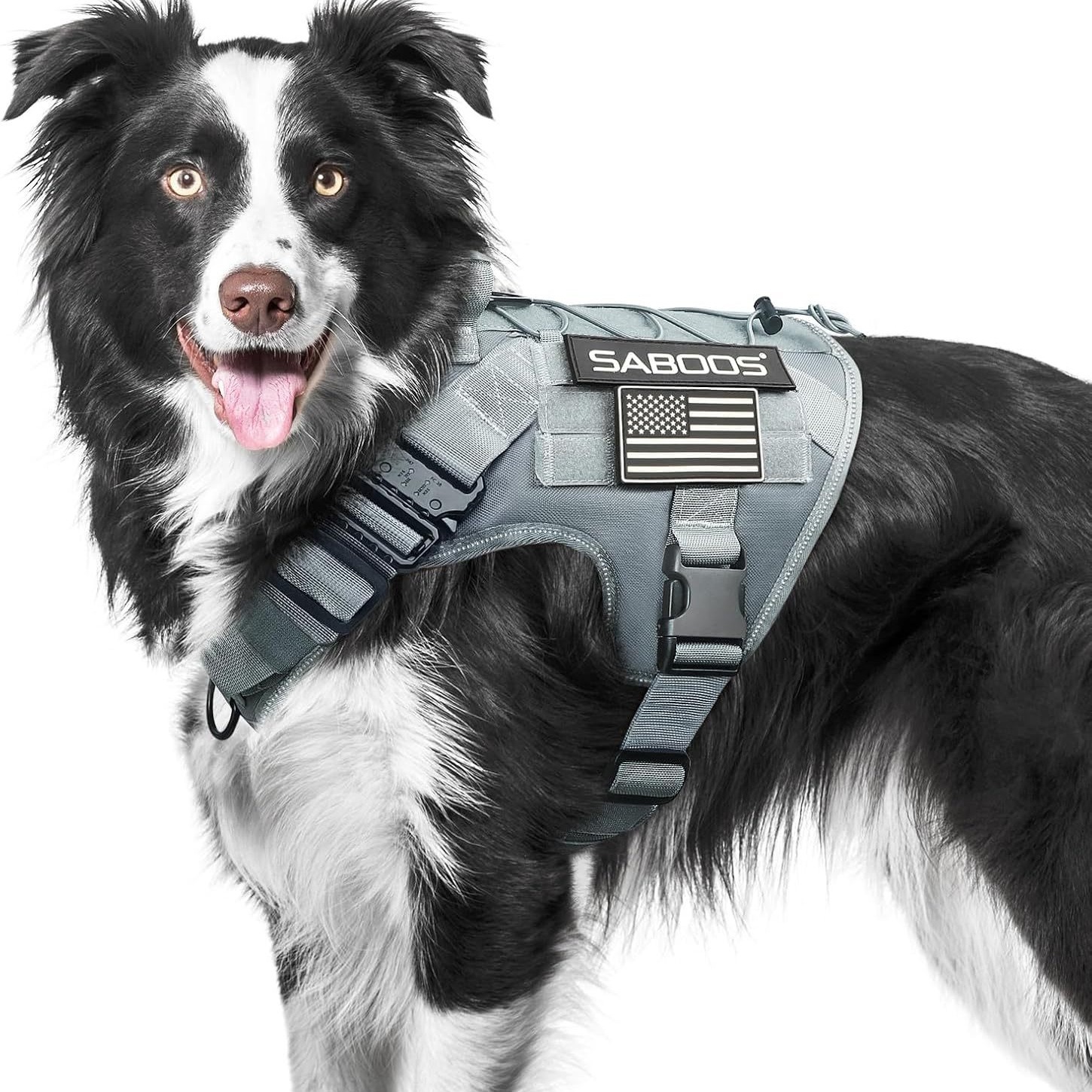 Tactical Dog Harness Adjustable Vest-Type Leash For Large, Medium And Small Dogs…
