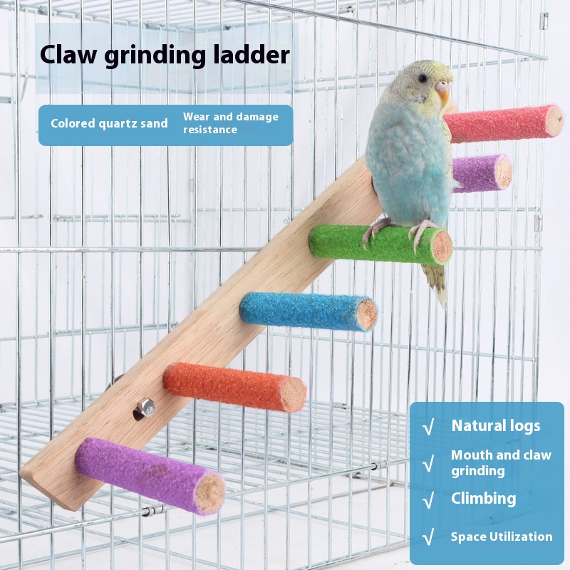 For Birds Frosted Stand Rod Parrot Grinding Claw Molar Stick Toy Bird Cage Stand Stick…