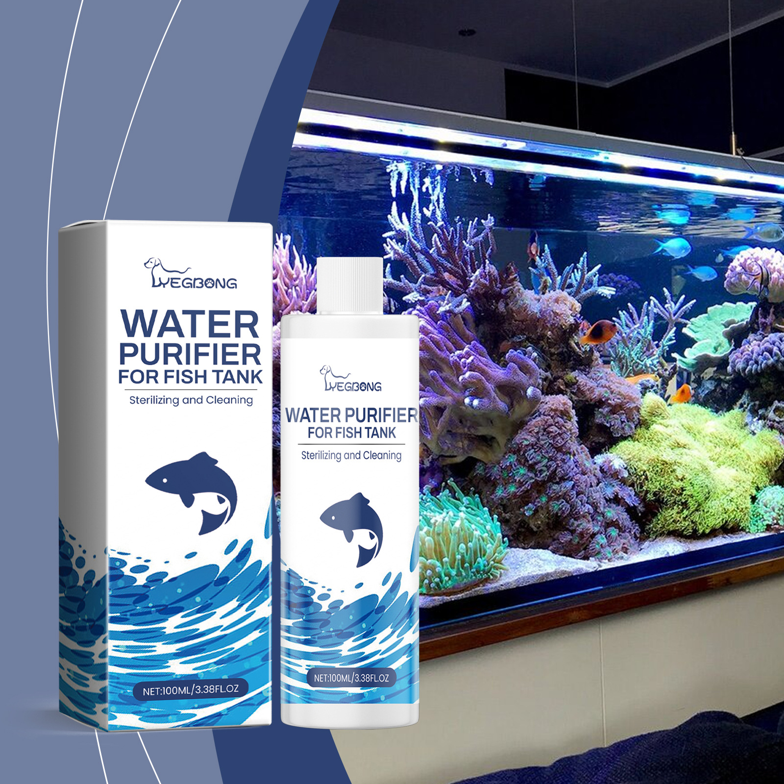 Fish Tank Water Quality Decontamination Cleaner