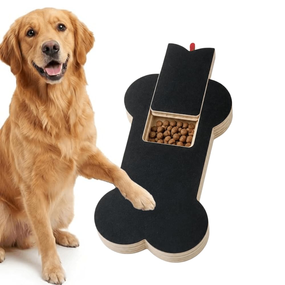 Dog Scratch Board With Treat Box, Dual - Sided Dog Nail File Board Wear - Resistant Pet…