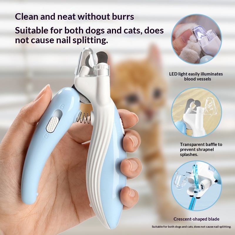 Ai Wo Pet Nail Clippers Dog Nail Clippers Cat Nail Clippers LED Electric Nail Grinder Pet…
