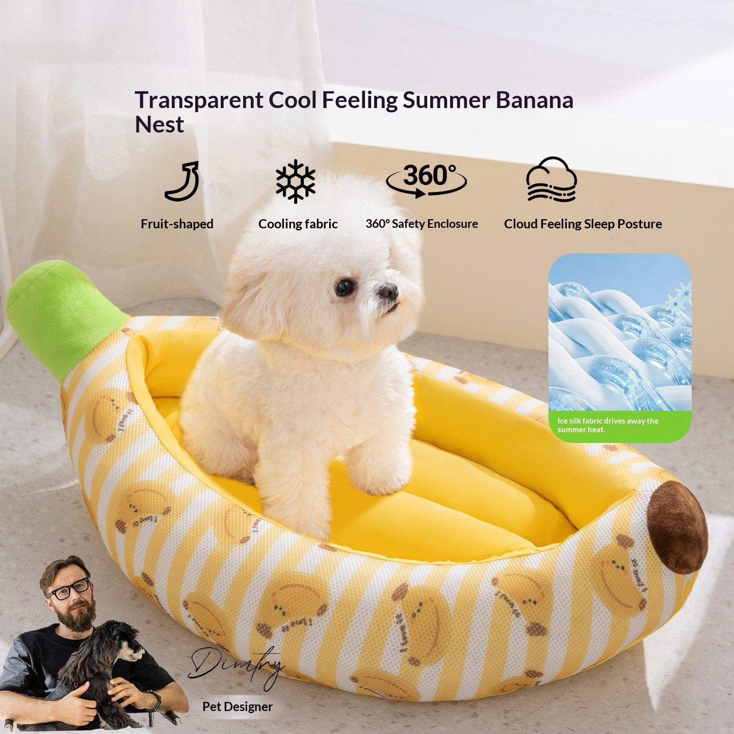 All-season Dog House Banana Boat Cat Bed Dog Bed