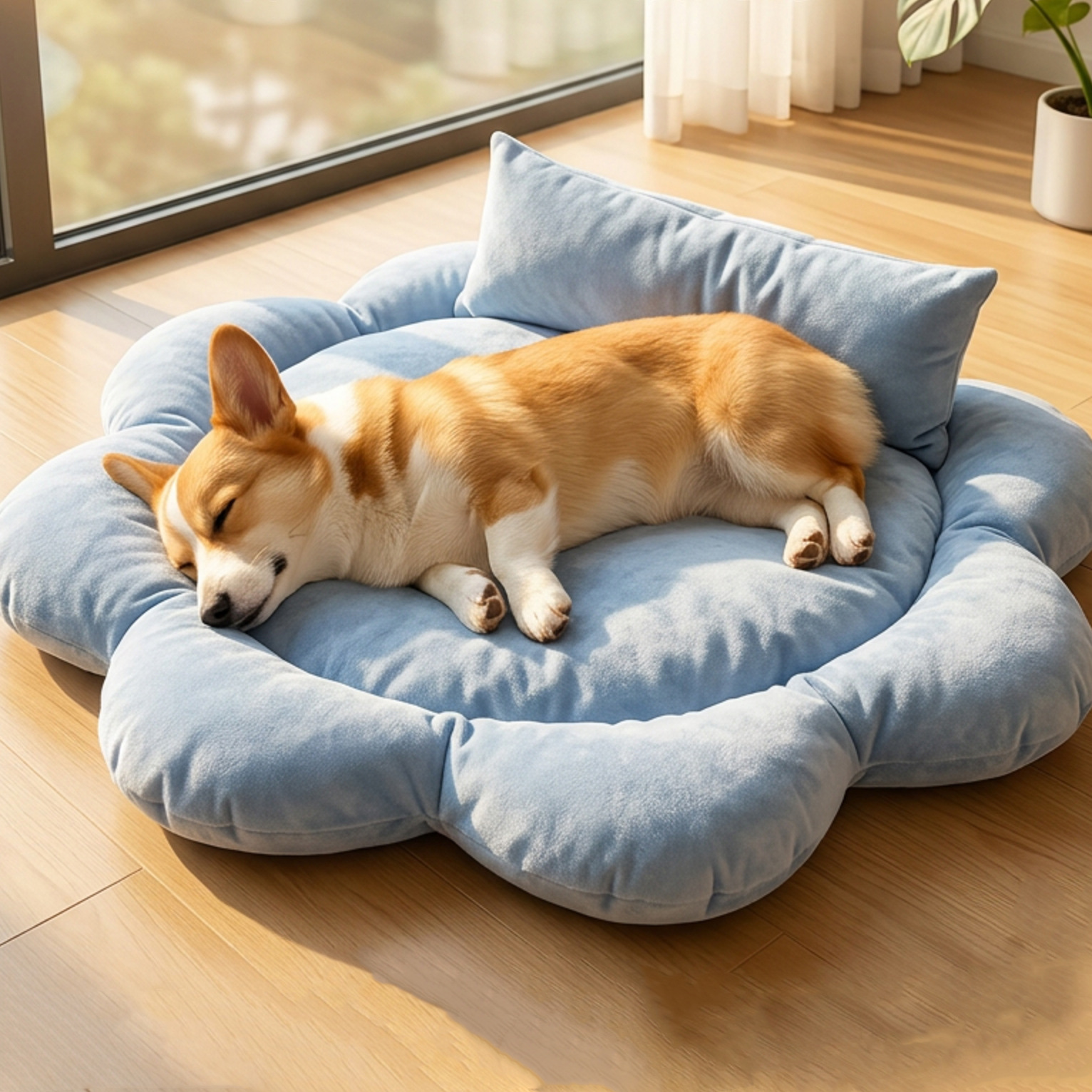 Sunflower Pet Sleeping Mat, Thickened For Autumn And Winter, Warm Nest For Cats And Dogs…