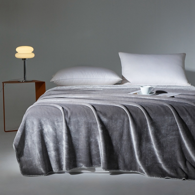 Light Luxury Solid Color Casual Blanket Rug