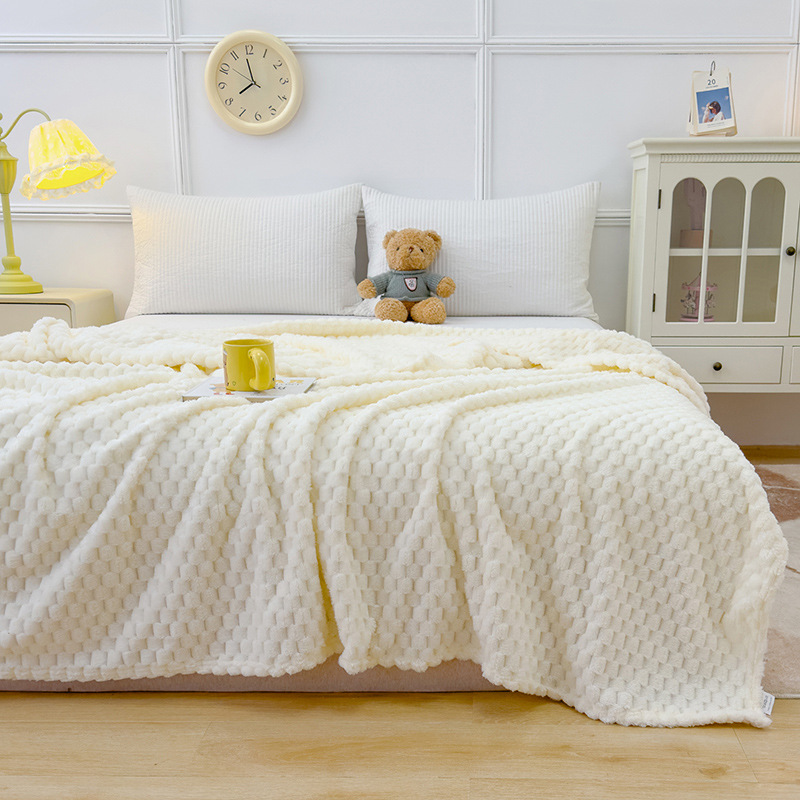 High-weight Golden Tortoise Wool Flannel Blanket