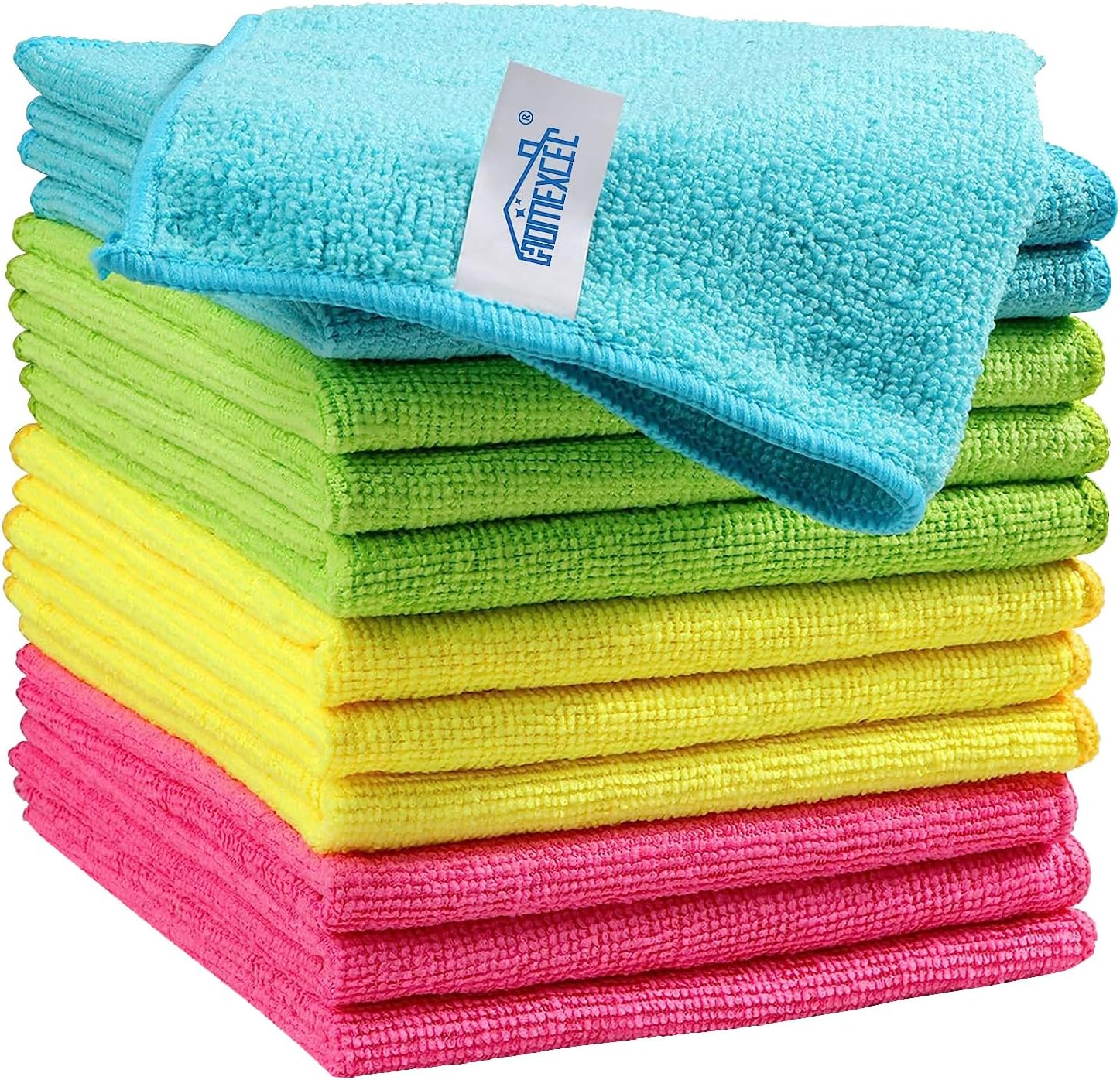 Microfiber Cleaning Cloths 12 Units, 11.5x11.5 Inch Assorted Cleaning Towels For Kitchen…