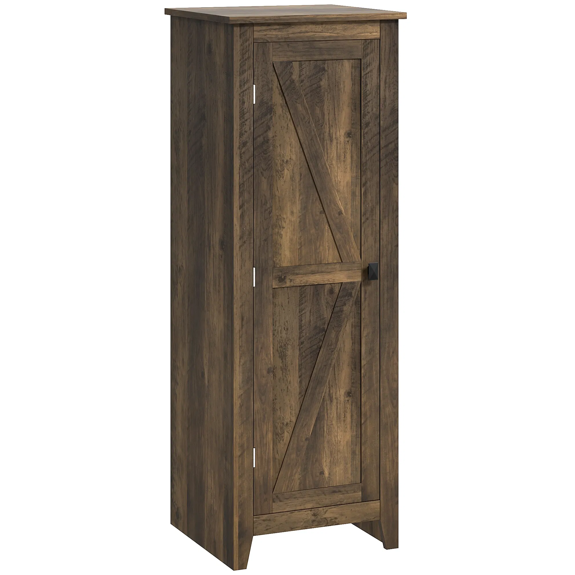 48" Farmhouse Kitchen Pantry Storage Cabinet with Barn Door, Kitchen Pantry Cabinet with…