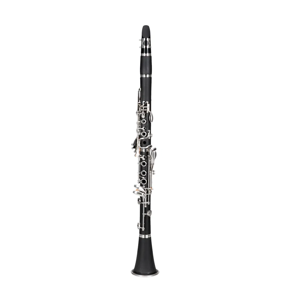 17 Keys Flat B Black Clarinet with Two Mouthpieces Connector for Beginner Student