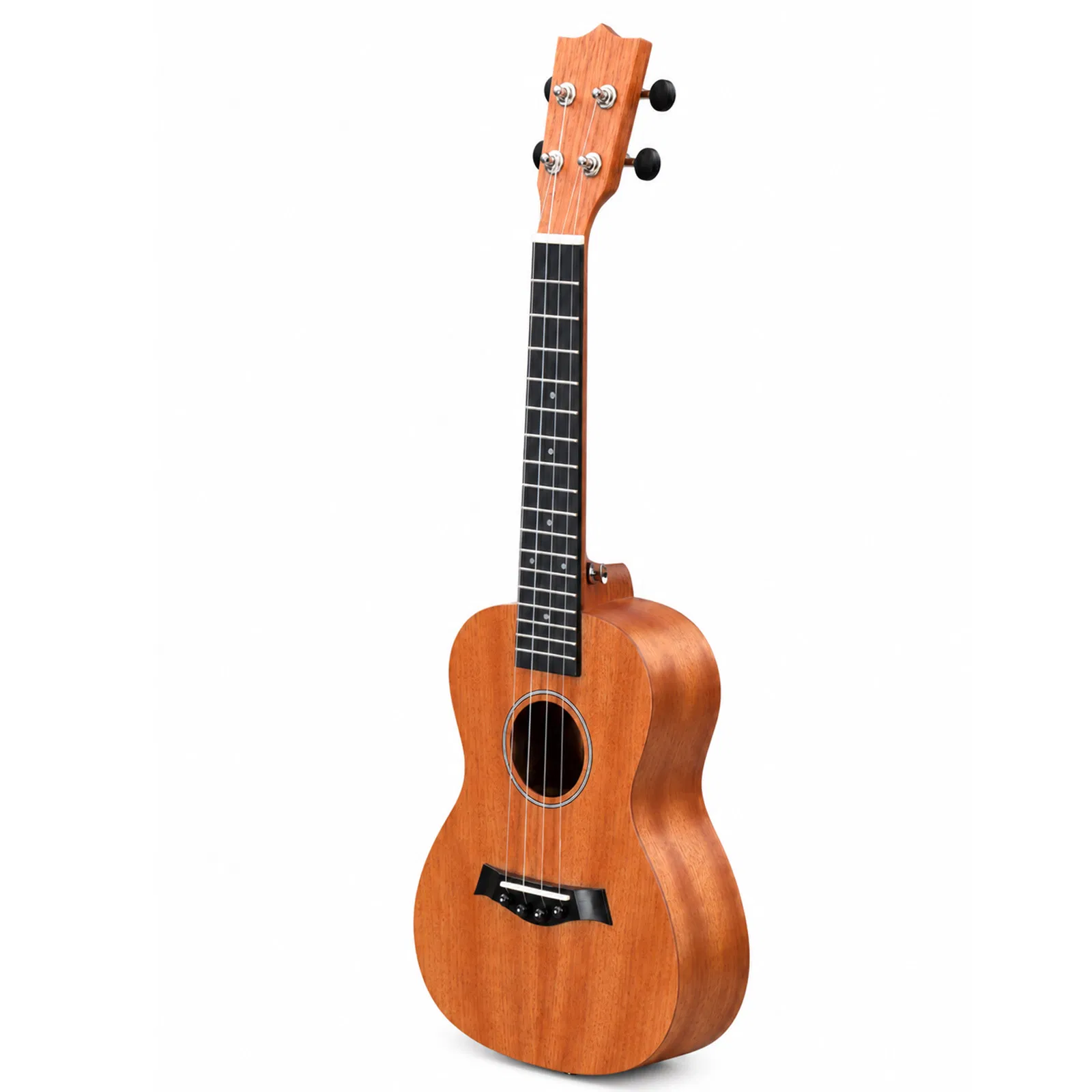 26in mahogany body rosewood fingerboard ukulele, cotton bag, capo, strap, picks*2…