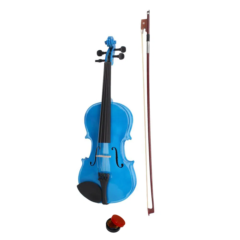 4/4 Acoustic Violin Case Bow Rosin Dark Blue
