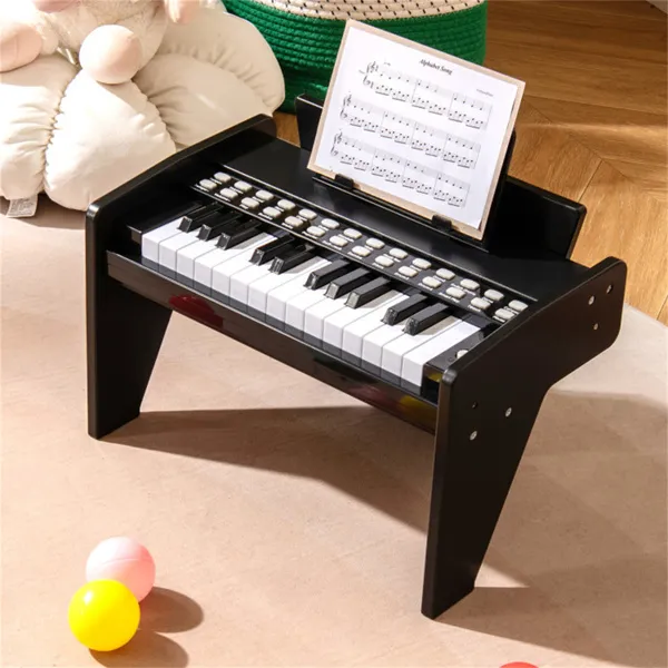25 Keys Mini Digital Piano For Kids Age 3 , Lighted Teaching Mode With 6 Tones & 15 Demo…