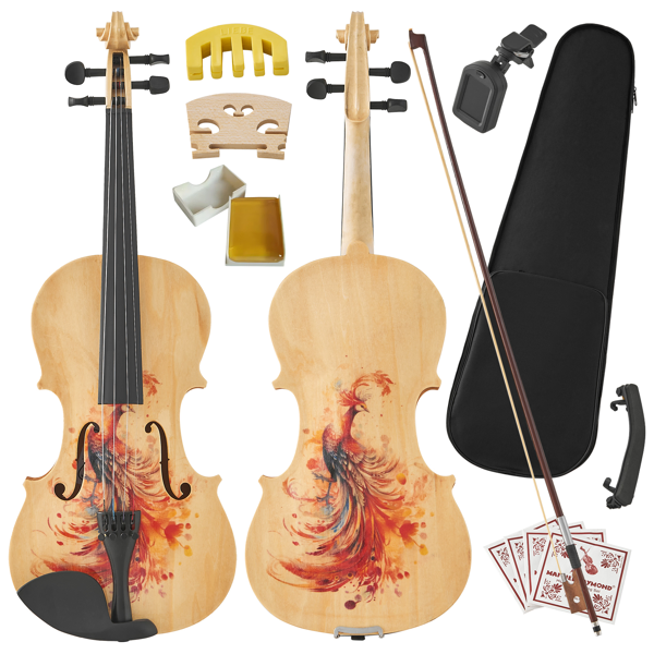 Professional 4/4 Full-Size Violin - Premium Sound, Durable & Lightweight Design With…