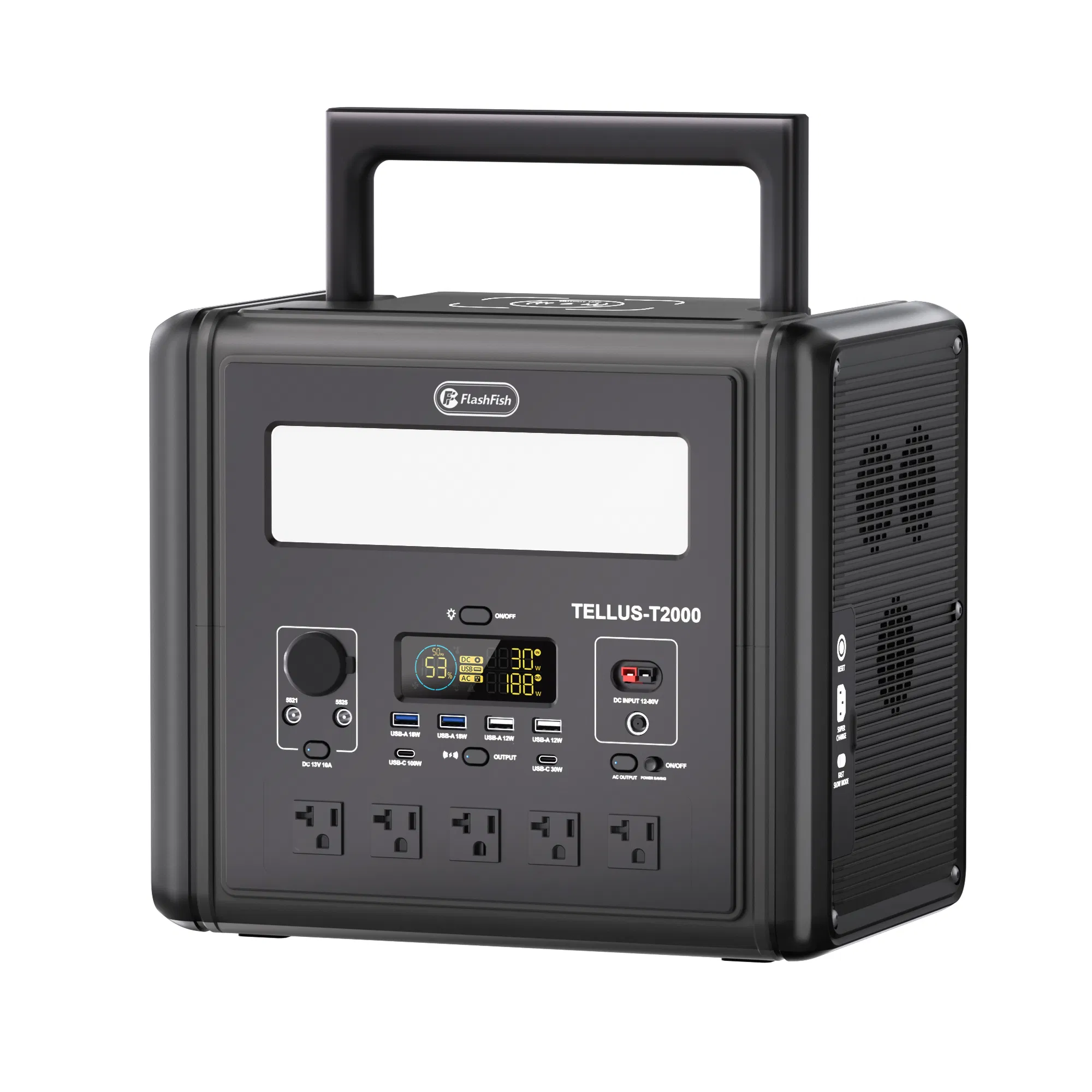 2000W Portable Power Station, 1536Wh LiFePO4 Battery Pack with 4000W Surge, AC Fast…