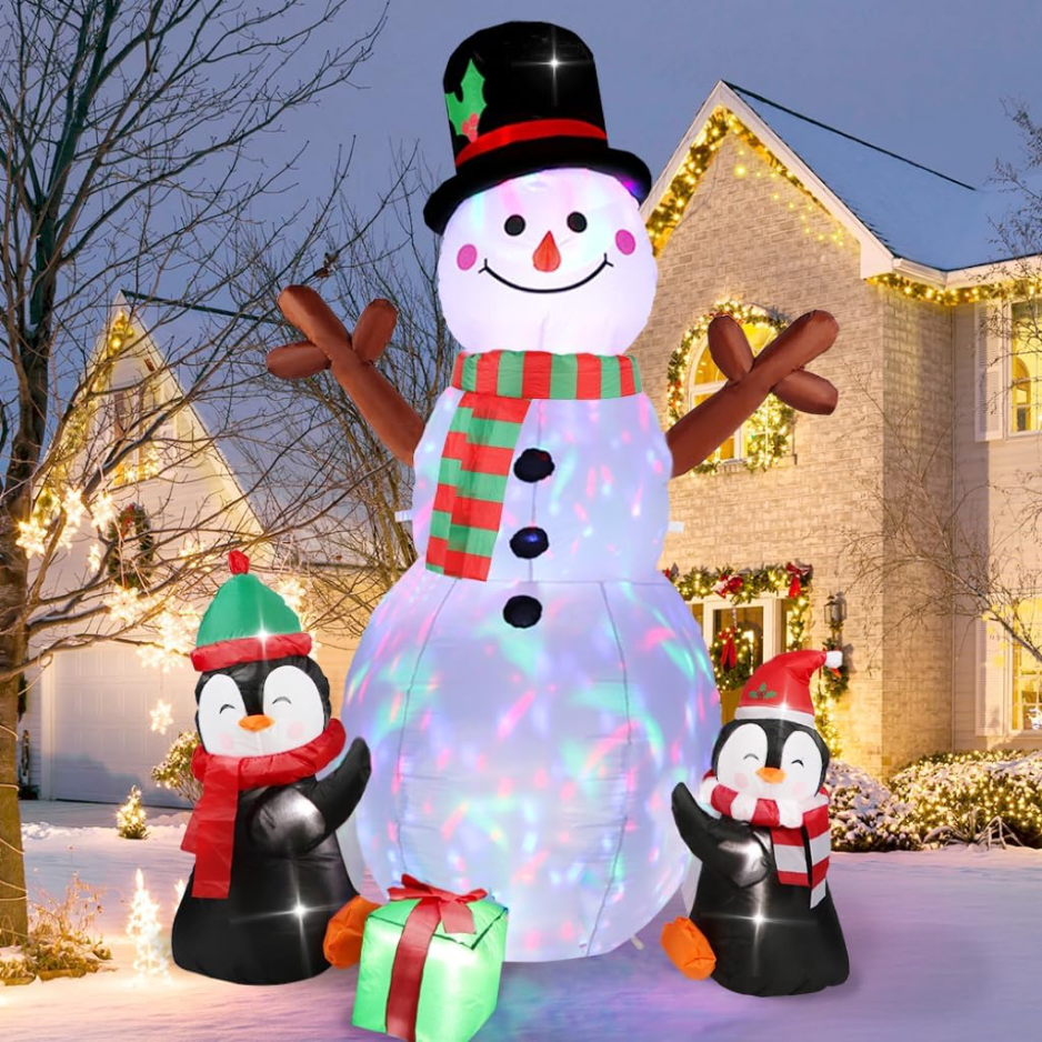 Christmas Inflatables Outdoor Christmas Decorations For Yard 6FT Snowman
