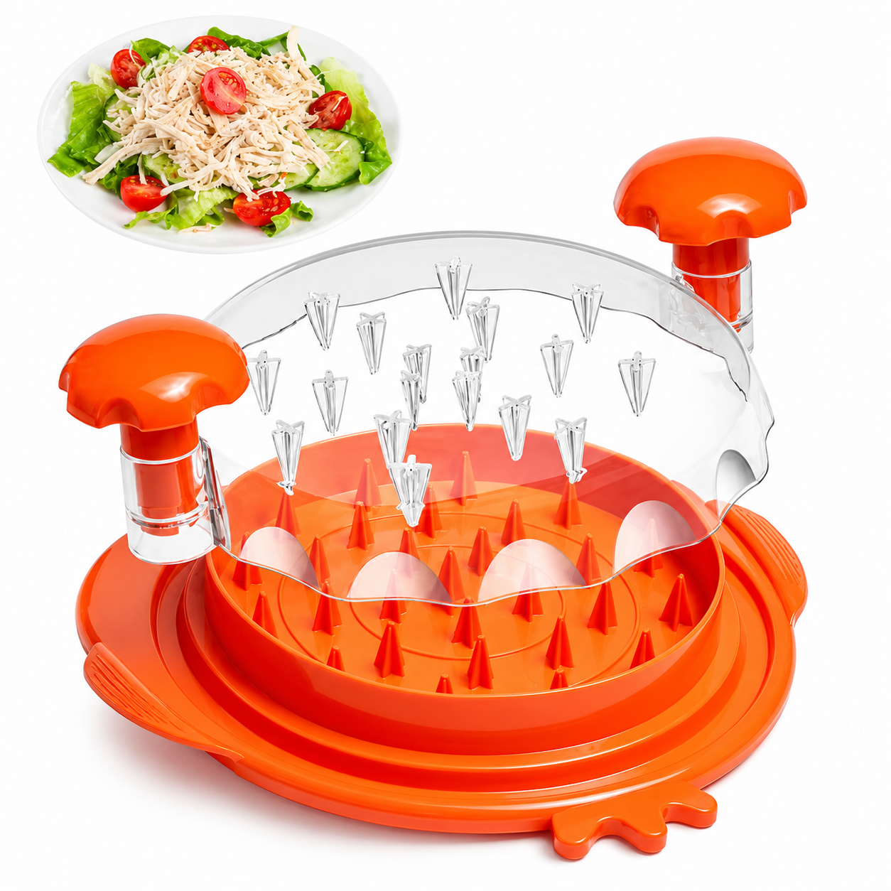 Chicken Shredder Tool Plastic Manual Twist Anti-Slip Handheld Meat Shredder For Kitchen…