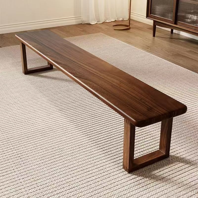 Nordic-style Chinese Solid Wood Bench Minimalist Design