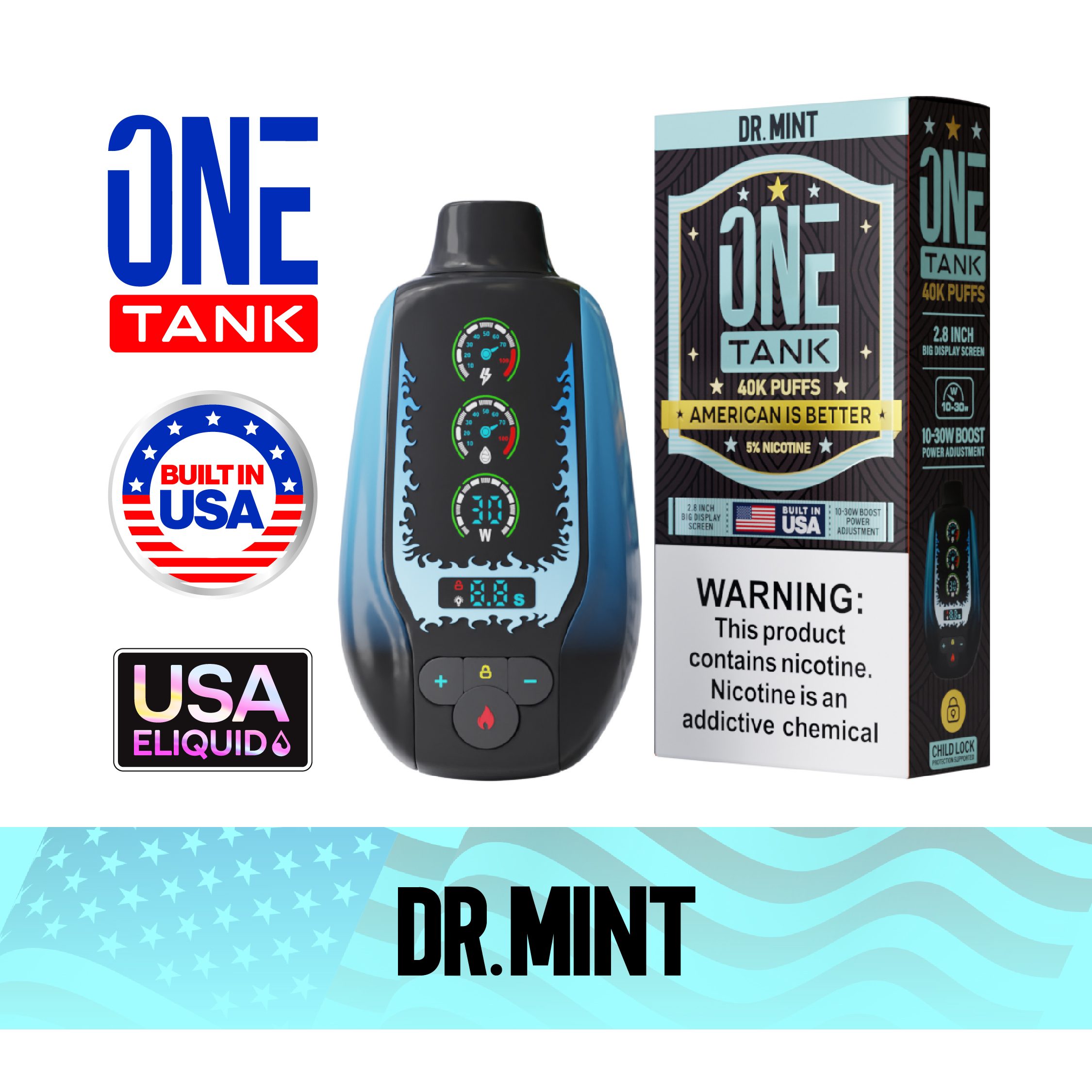 ONE TANK 40K PUFFS 50MG/ML(Dr-Mint )