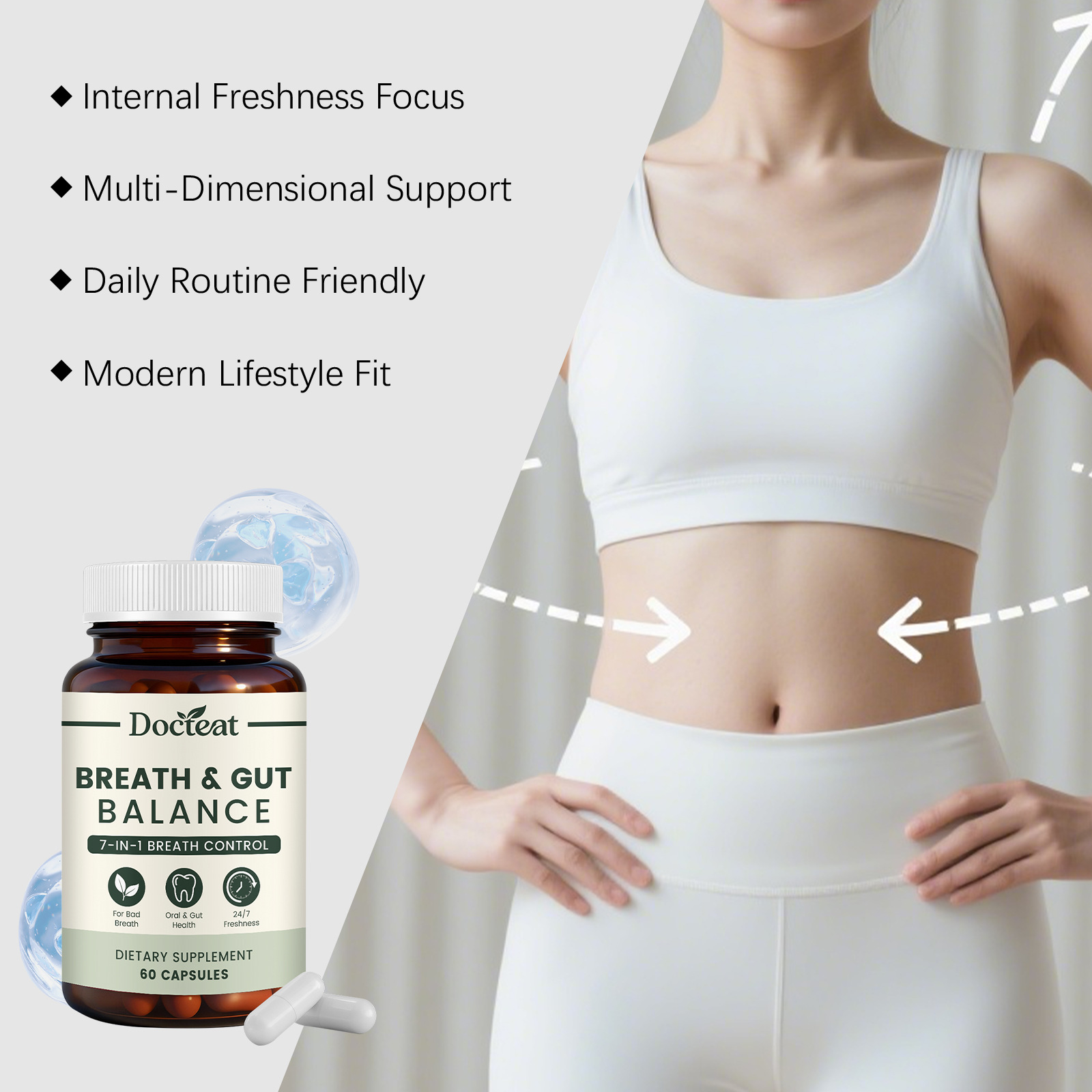 7-in-1 Breath And Gut Balance Capsules