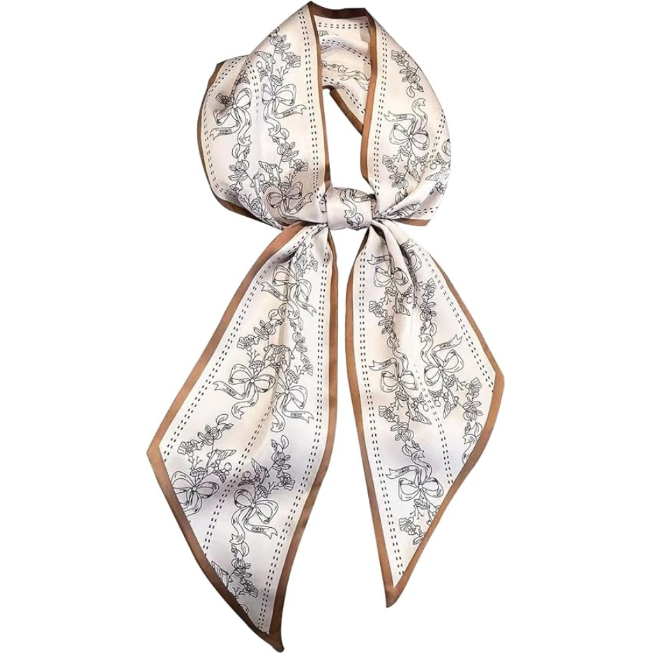 Head Scarf Hair Neck Scarves For Women Purse Bag Scarfs For Handbags Silky Long Thin…