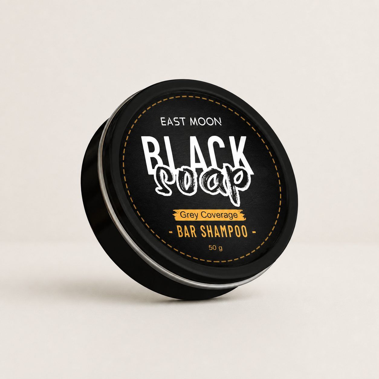 EAST MOON Black Hair Color Cleansing Bar, 50 g