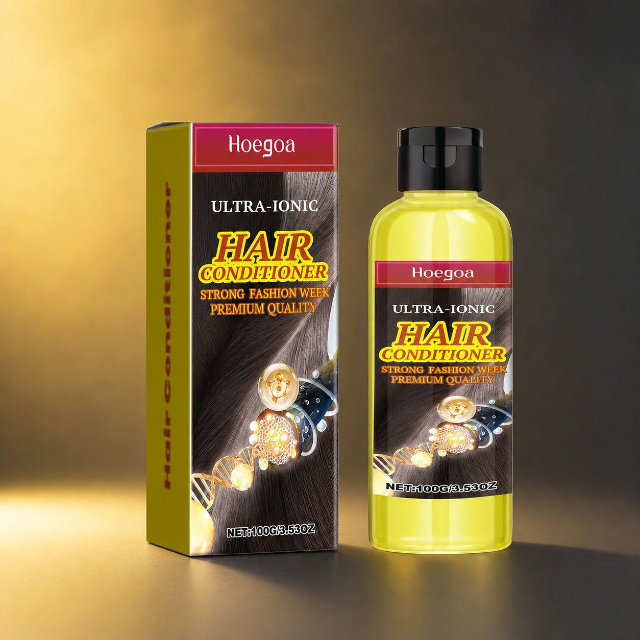 HOEGOA Yellow-Tone Hair Conditioner, 100 g