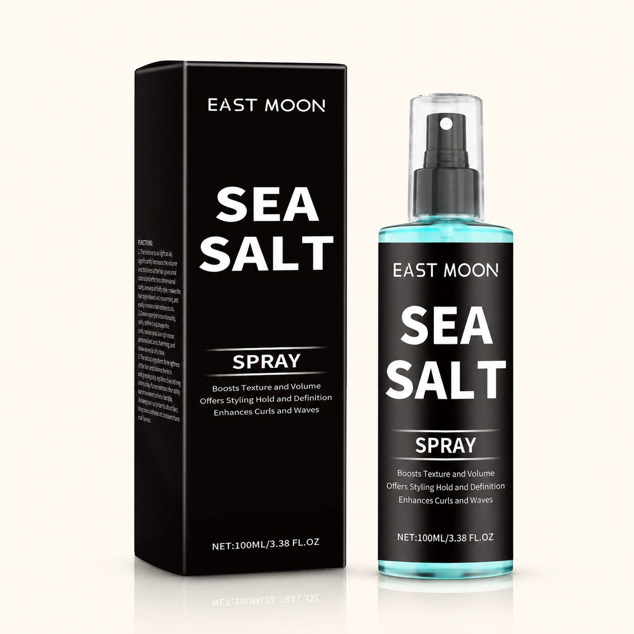 EAST MOON Sea Salt Curl Styling Spray, 100 ml