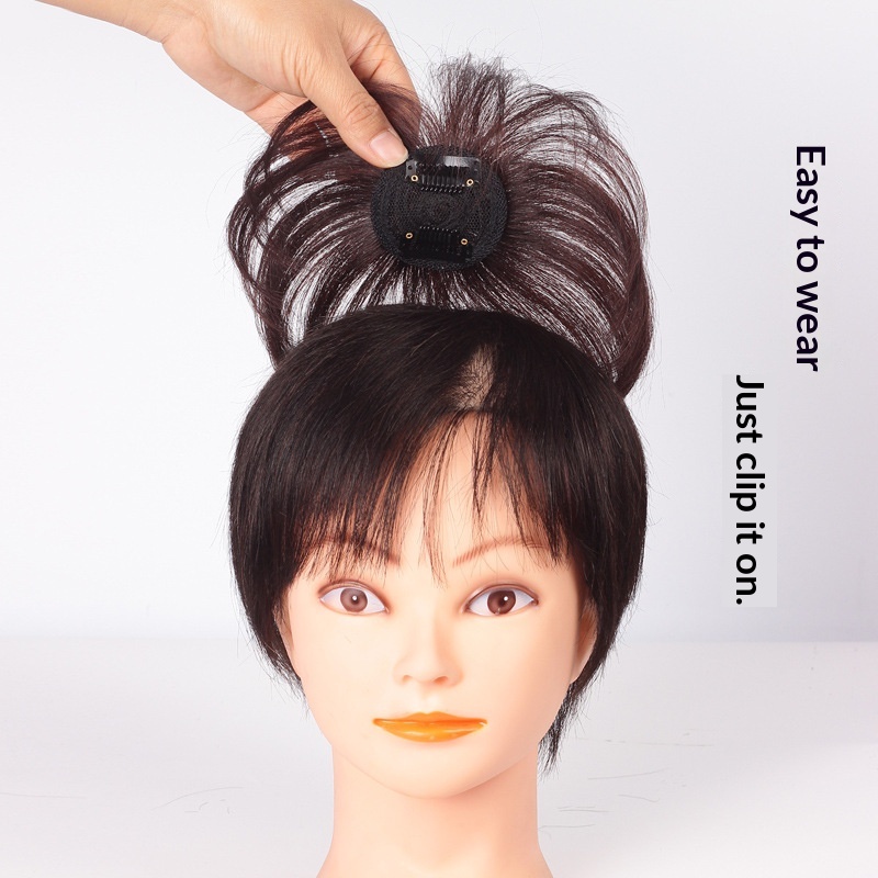 Womens Real-hair Hairpiece For Top-of-head Coverage