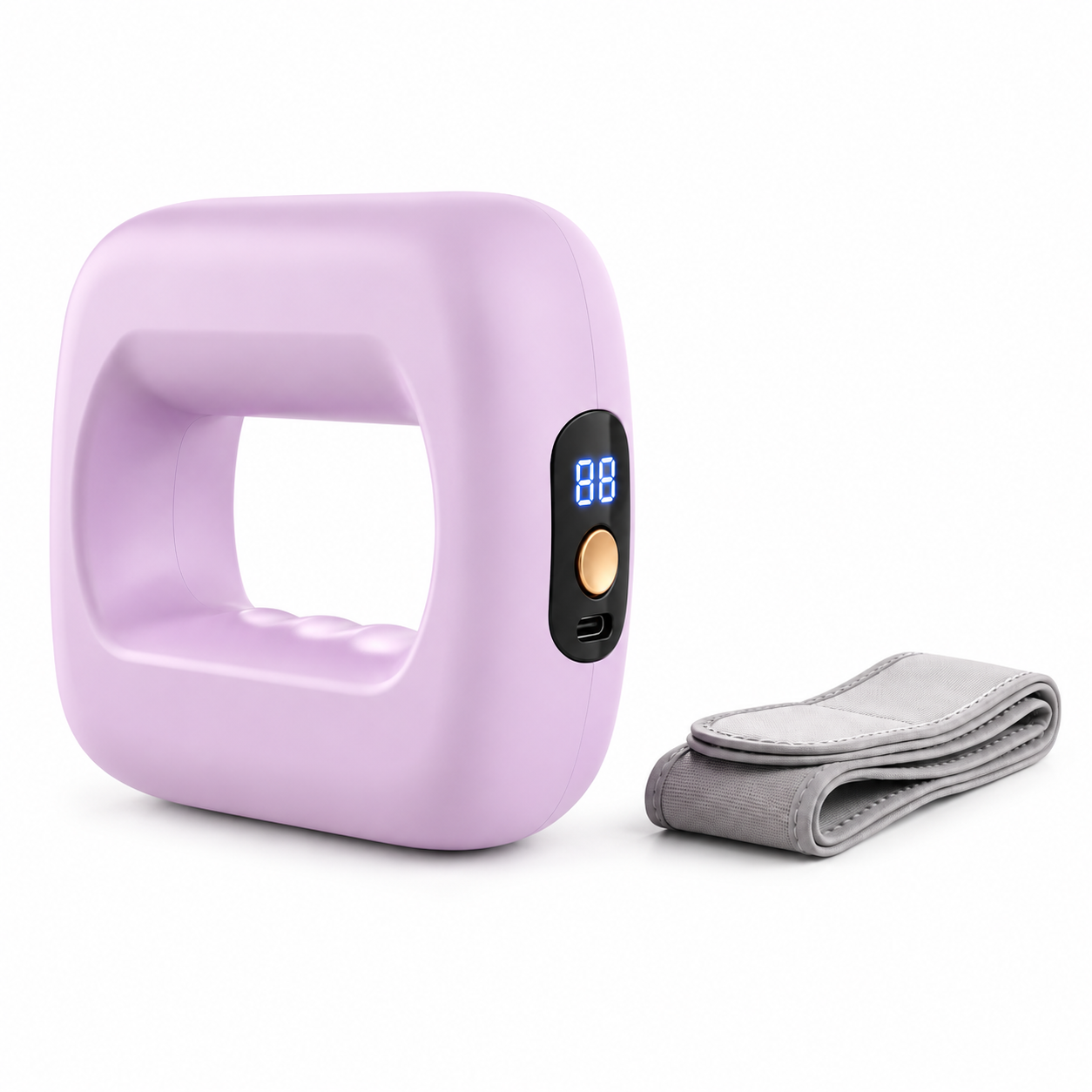 Rechargeable Fascial Ring Massager With Adjustable Strap, 8 Adjustable Settings, LED…