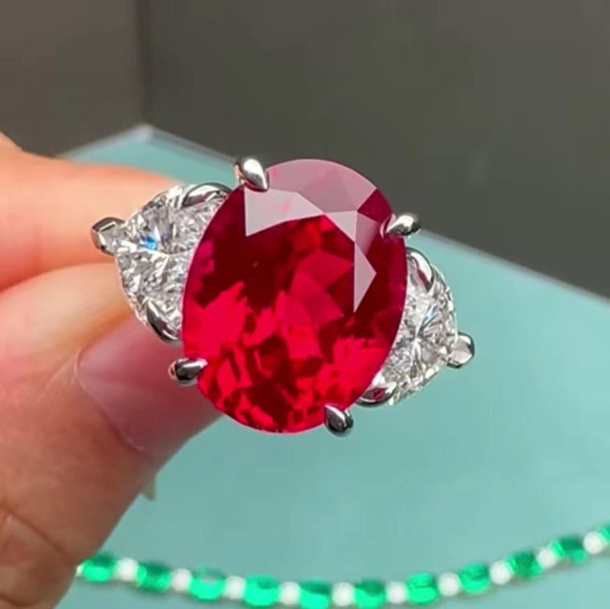 Casual Creative Red Heart Ring
