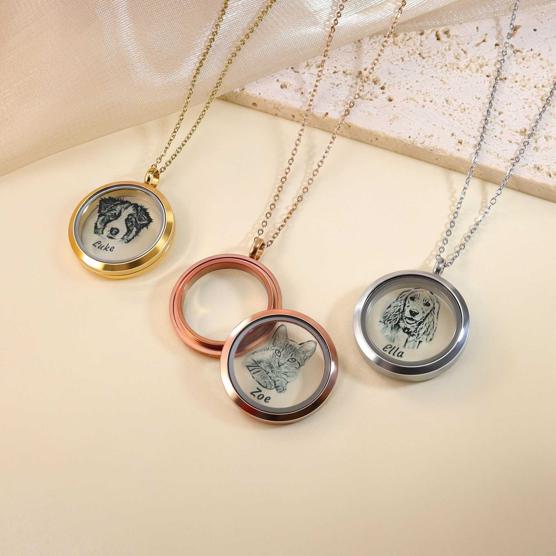 Pet Photo DIY Carving Commemorative Necklace