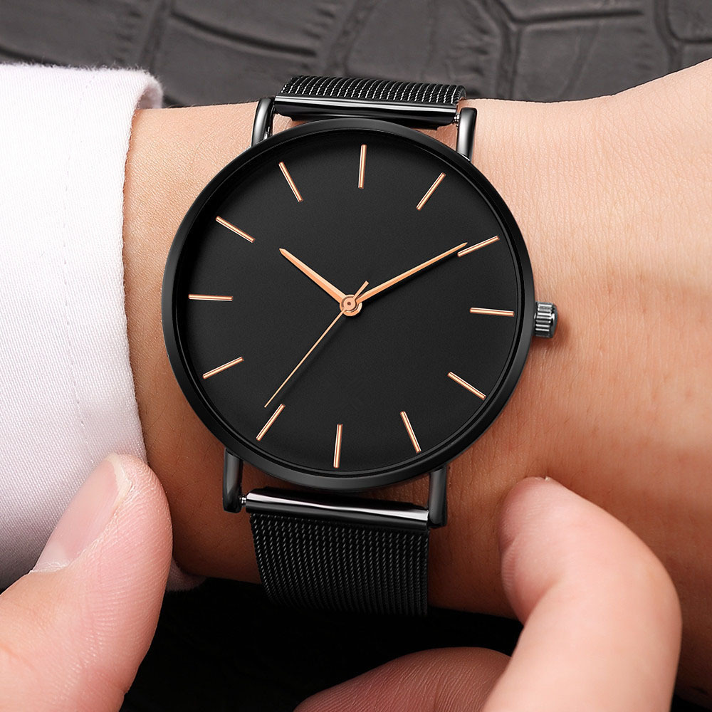 Men's Watch Simple And Stylish Mesh Strap Style