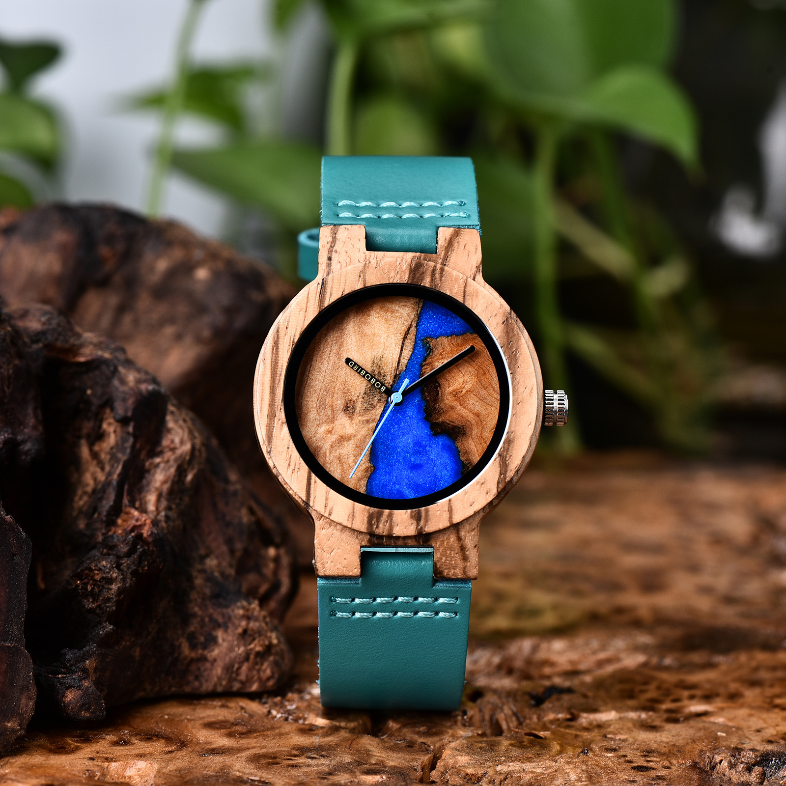 Resin And Wood Vintage Watch