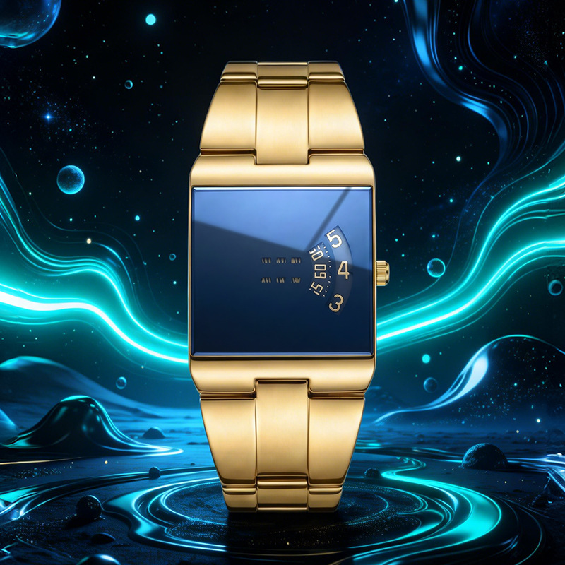 Square Watch Mens Fashion Quartz Watch