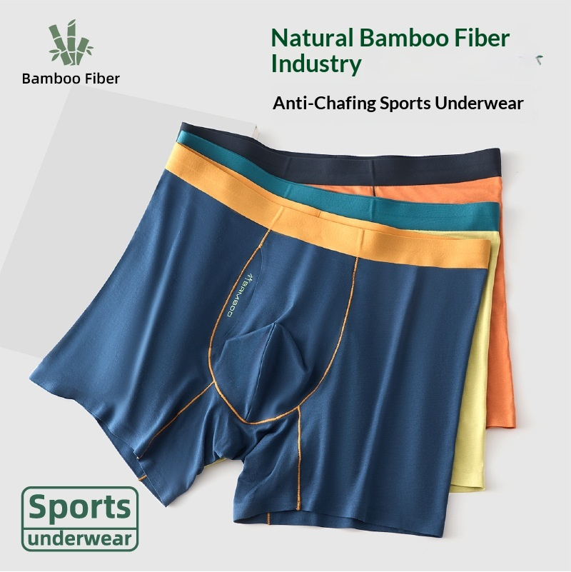 Mens Bamboo Pulp Fiber Extended-length Athletic Underwear
