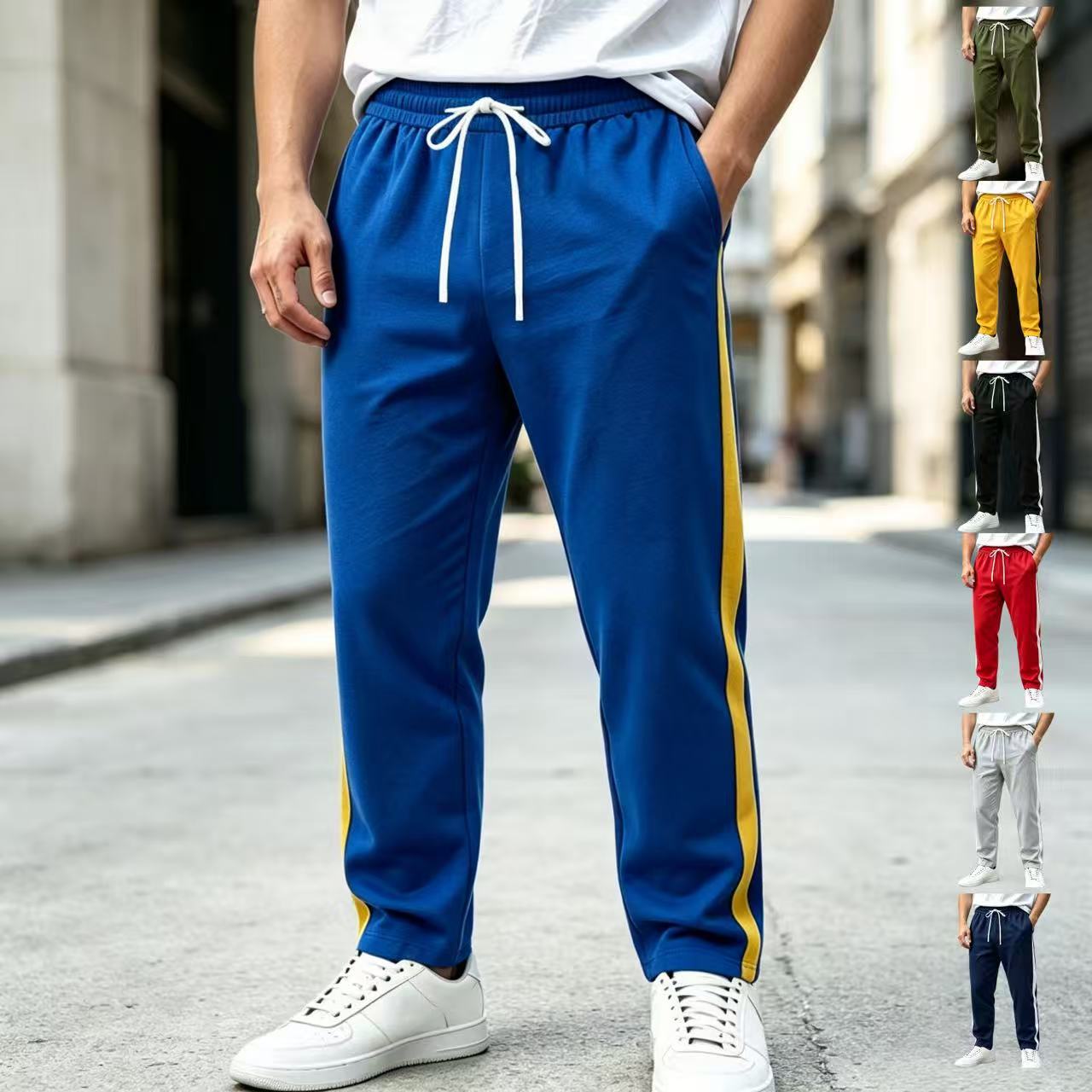 Men's Casual Multi-color Drawstring Sweatpants