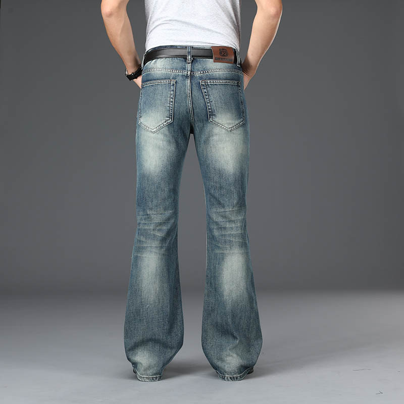 Casual Loose-fit Men's Wide-leg Denim Pants