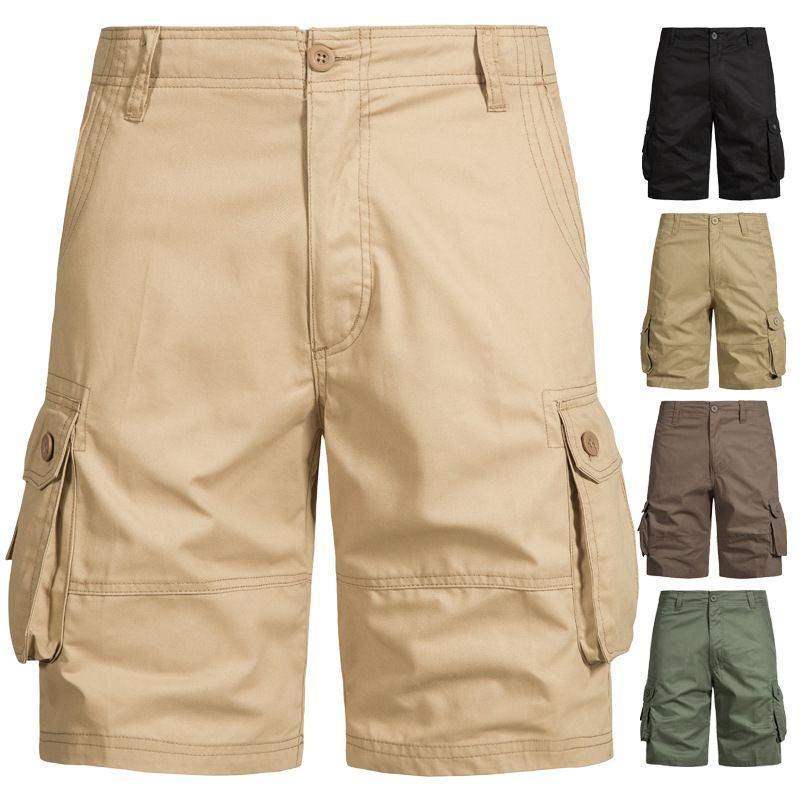 For Casual Shorts Summer New Overalls Pants Men's Multi-pocket Loose Casual Shorts