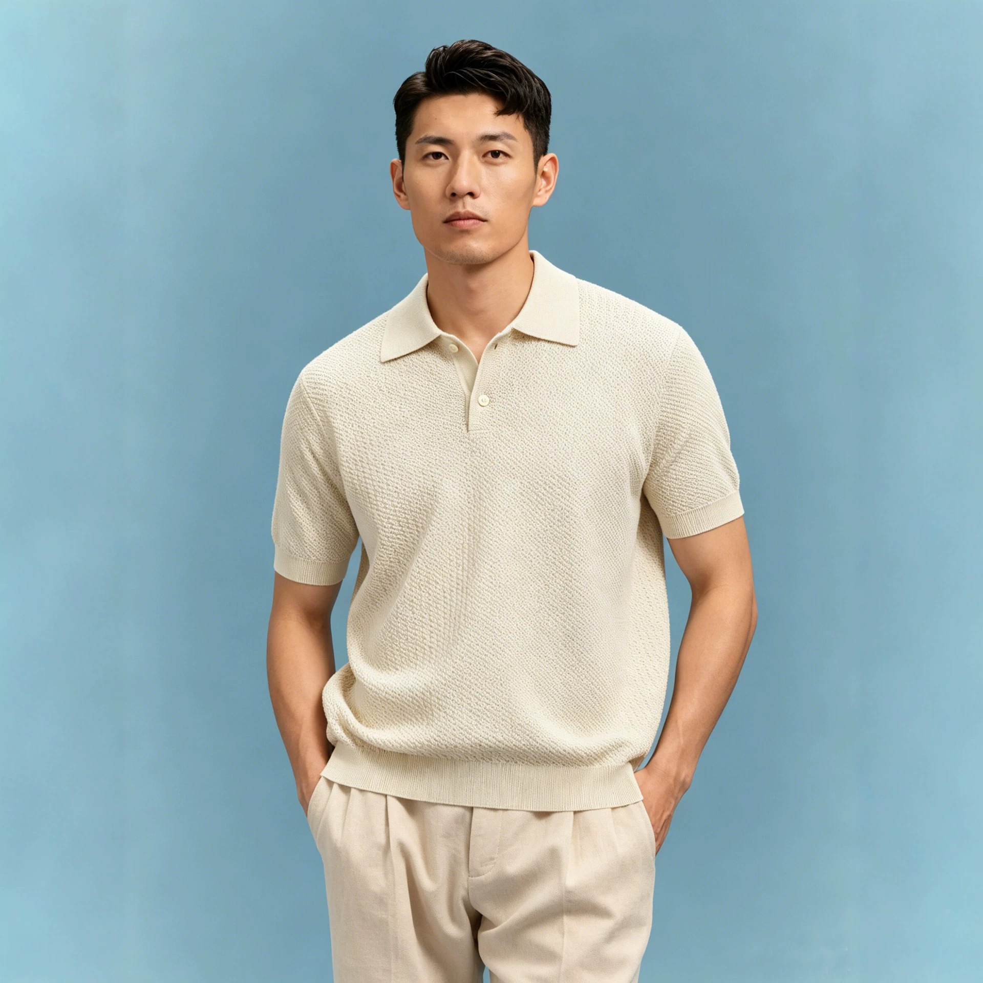 Short-sleeve Polo Shirt Casual Business T-shirt For Men