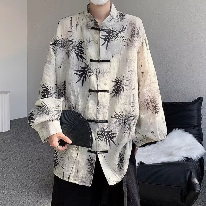Fashionable Casual Men's Top Vintage Shirt