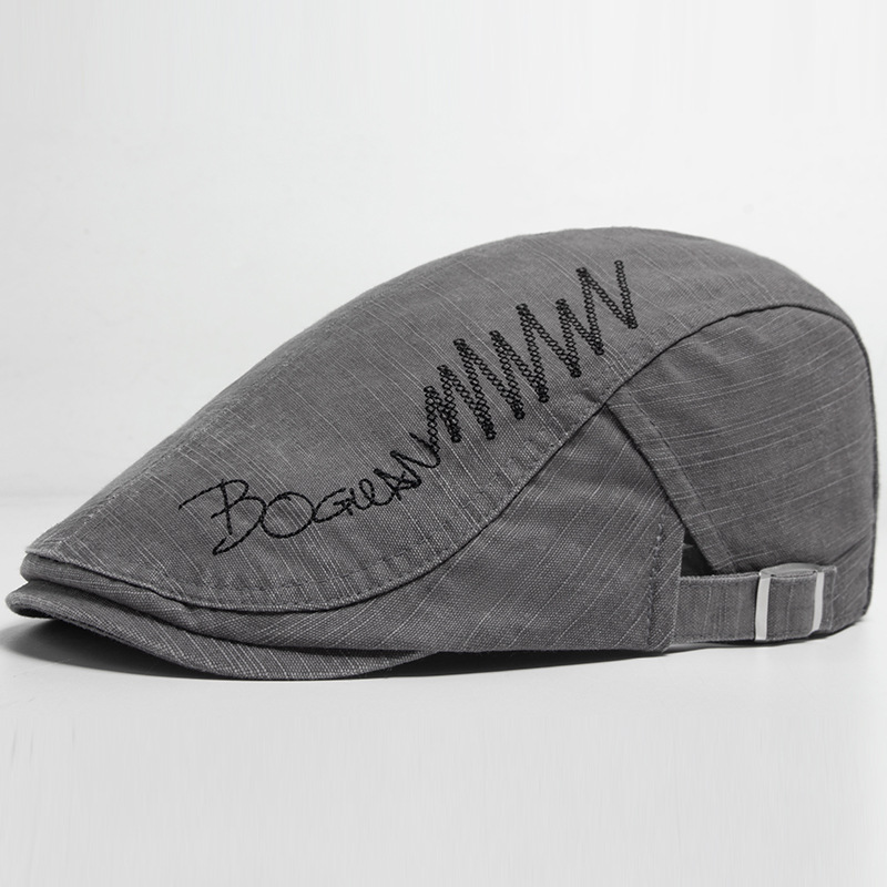 Mens Pure Cotton Embroidered Cap