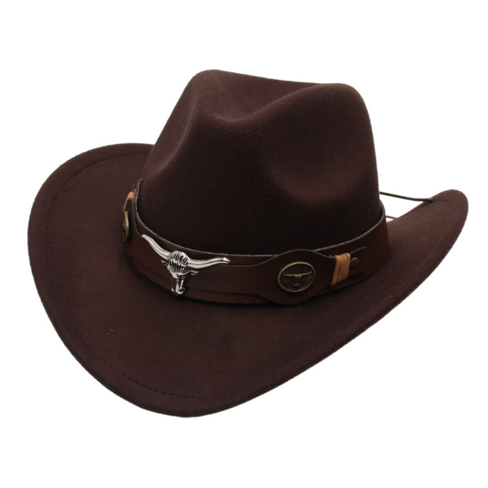 National Style Bull Head Decoration Western Cowboy Hat Retro Fashionable Belt Buckle Wide…