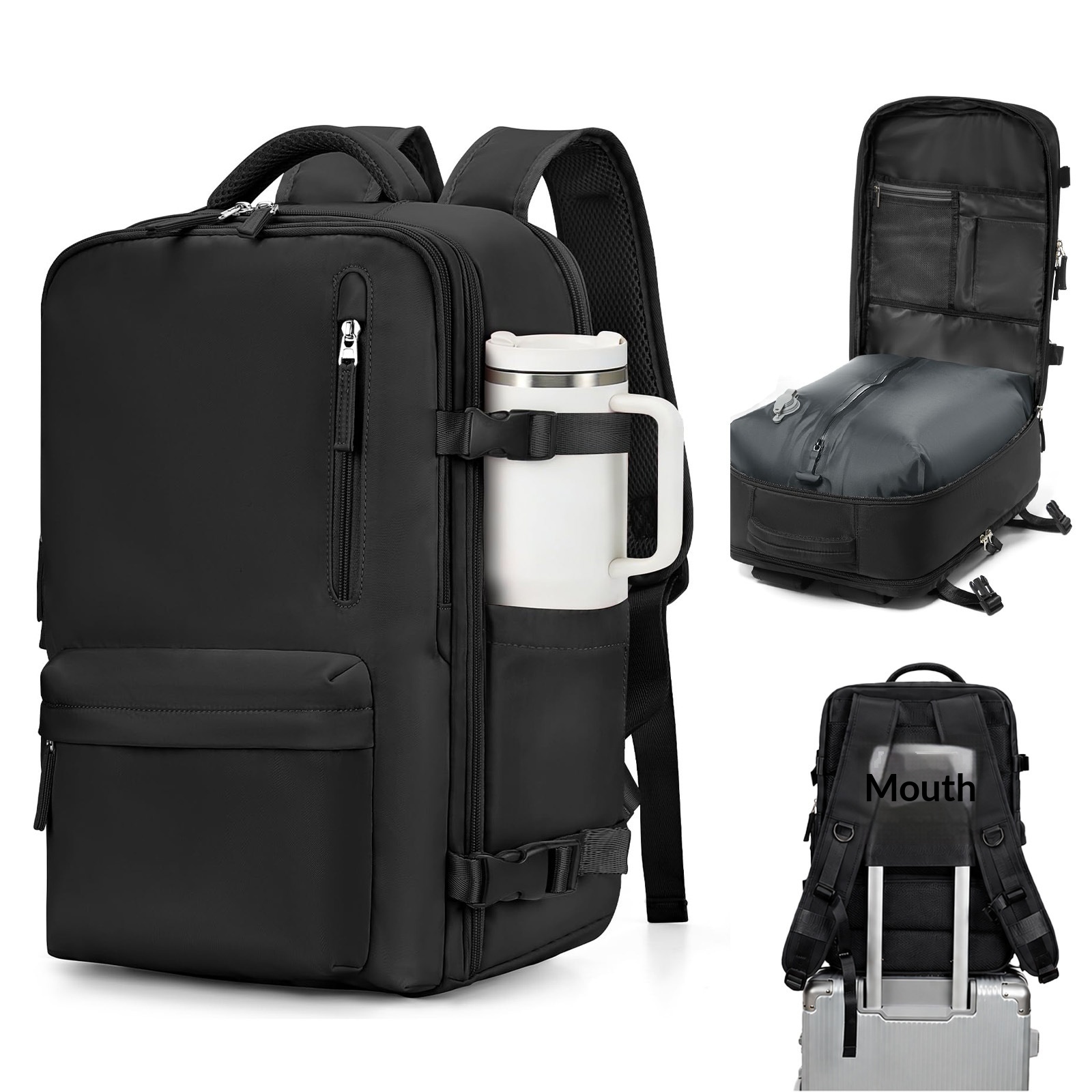 Vacuum Compression Backpack, Budget Airline Boarding Travel Bag, Large Capacity Business…