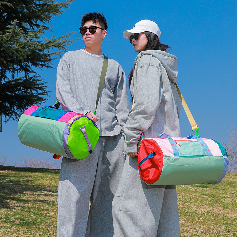 Dopamine Color-Block Travel Bag