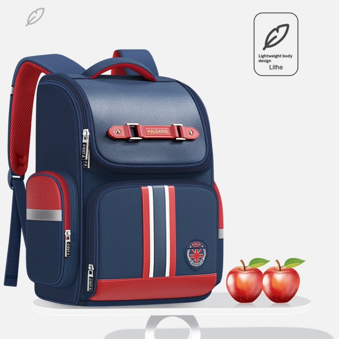 British-style Large-capacity Waterproof Backpack For Primary School Students